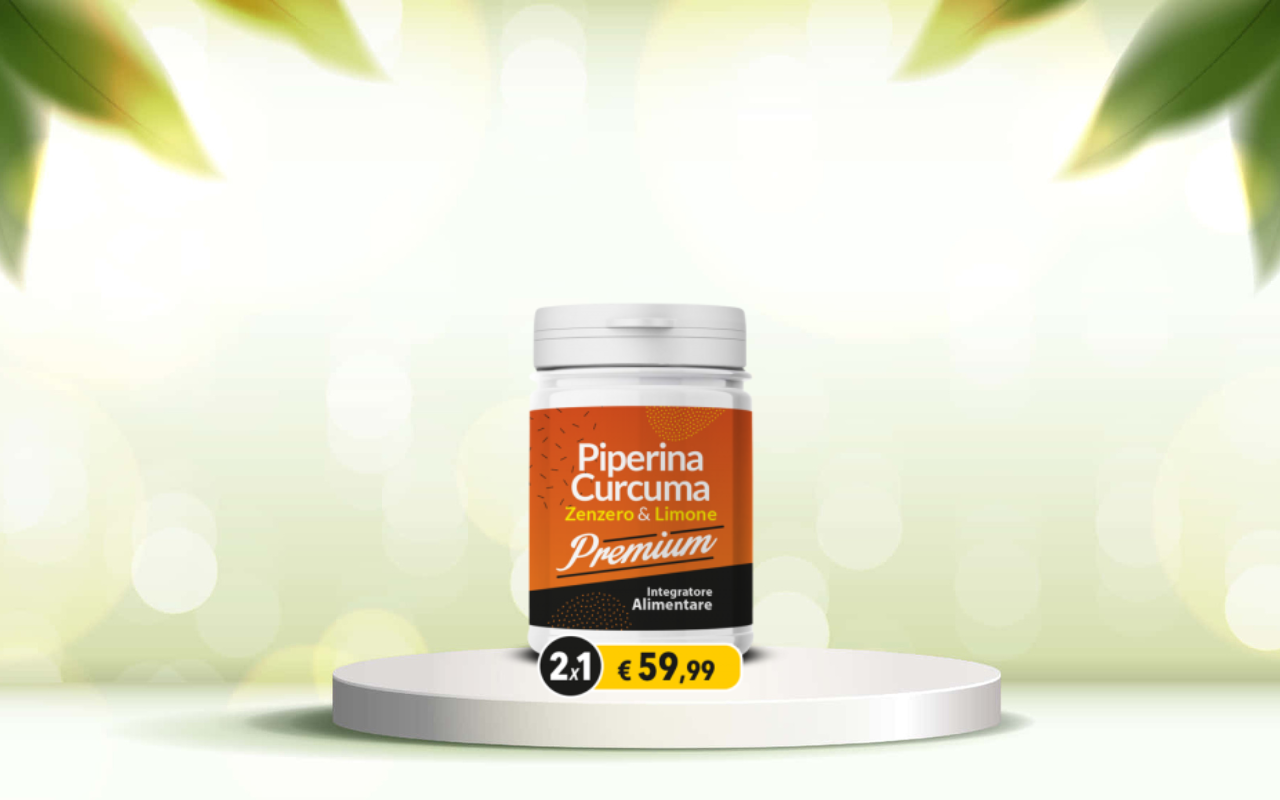 Prova piperina e curcuma premium per detox e regolarità intestinale: ordina ora